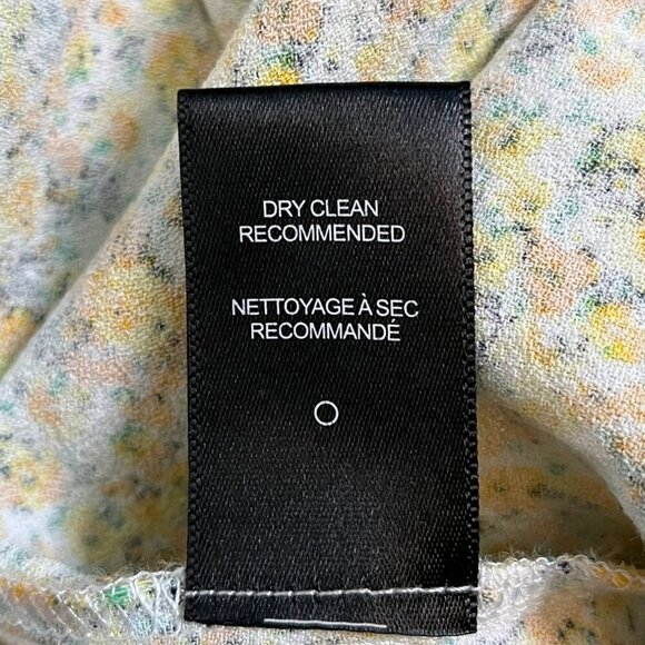 AFRM Yellow Floral Smocked Midi Dress XS - Picture 11 of 11